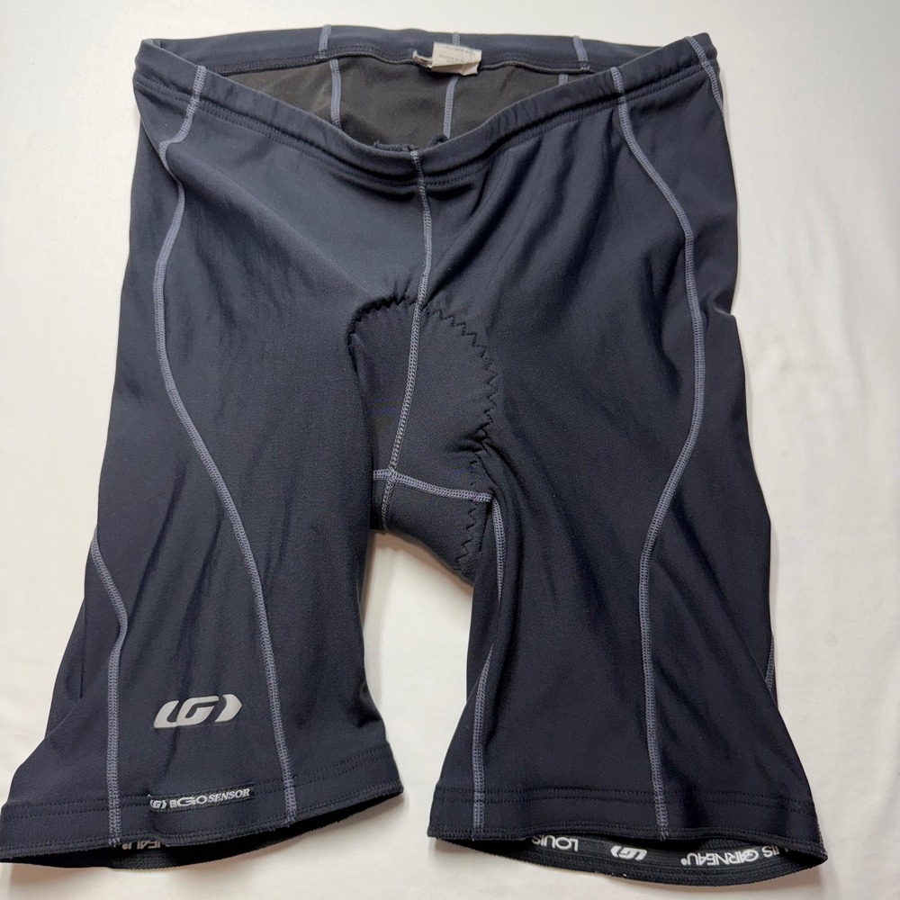 Louis Garneau Women's XXL Black Padded Cycling Shorts Ergo Sensor Fit Sensor USA